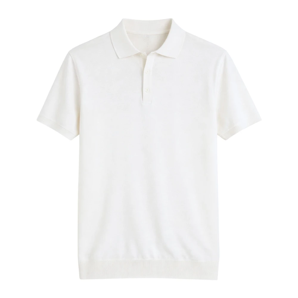 Daniele Fiesoli Men's White Short-Sleeve Polo