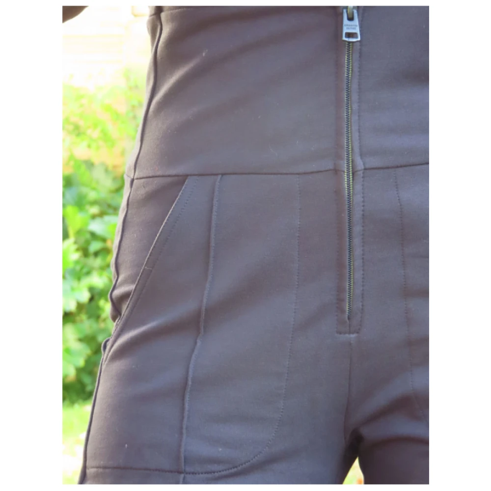 aeronautica militare Capuchon Jumpsuit in Katoen Elastane Black Dames
