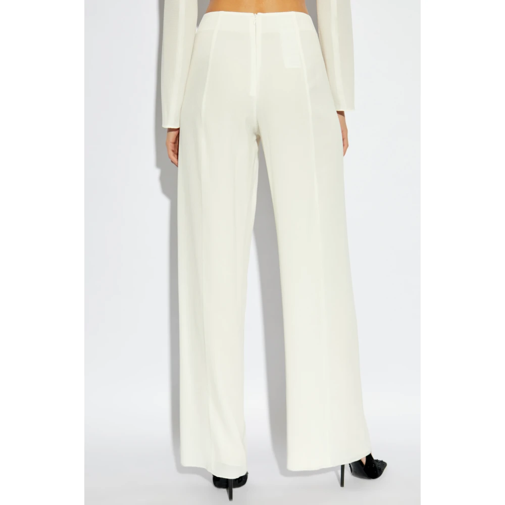 Emporio Armani Geplooide broek White Dames
