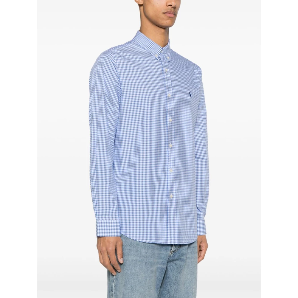 Polo Ralph Lauren Blauw en wit overhemd Blue Heren