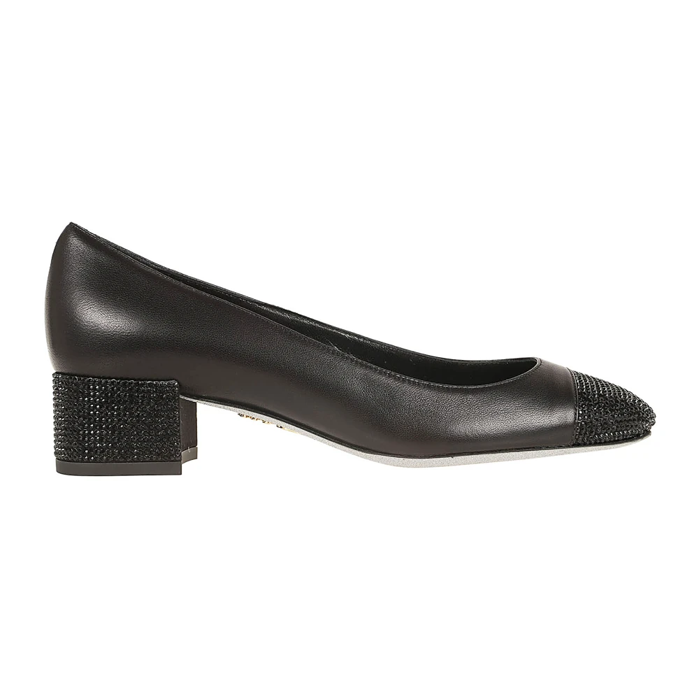 René Caovilla Zwarte Pumps voor Vrouwen Elegante Stijl Black Dames