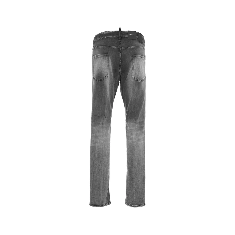Dsquared2 Jeans met lage kruis en logo details Gray Heren