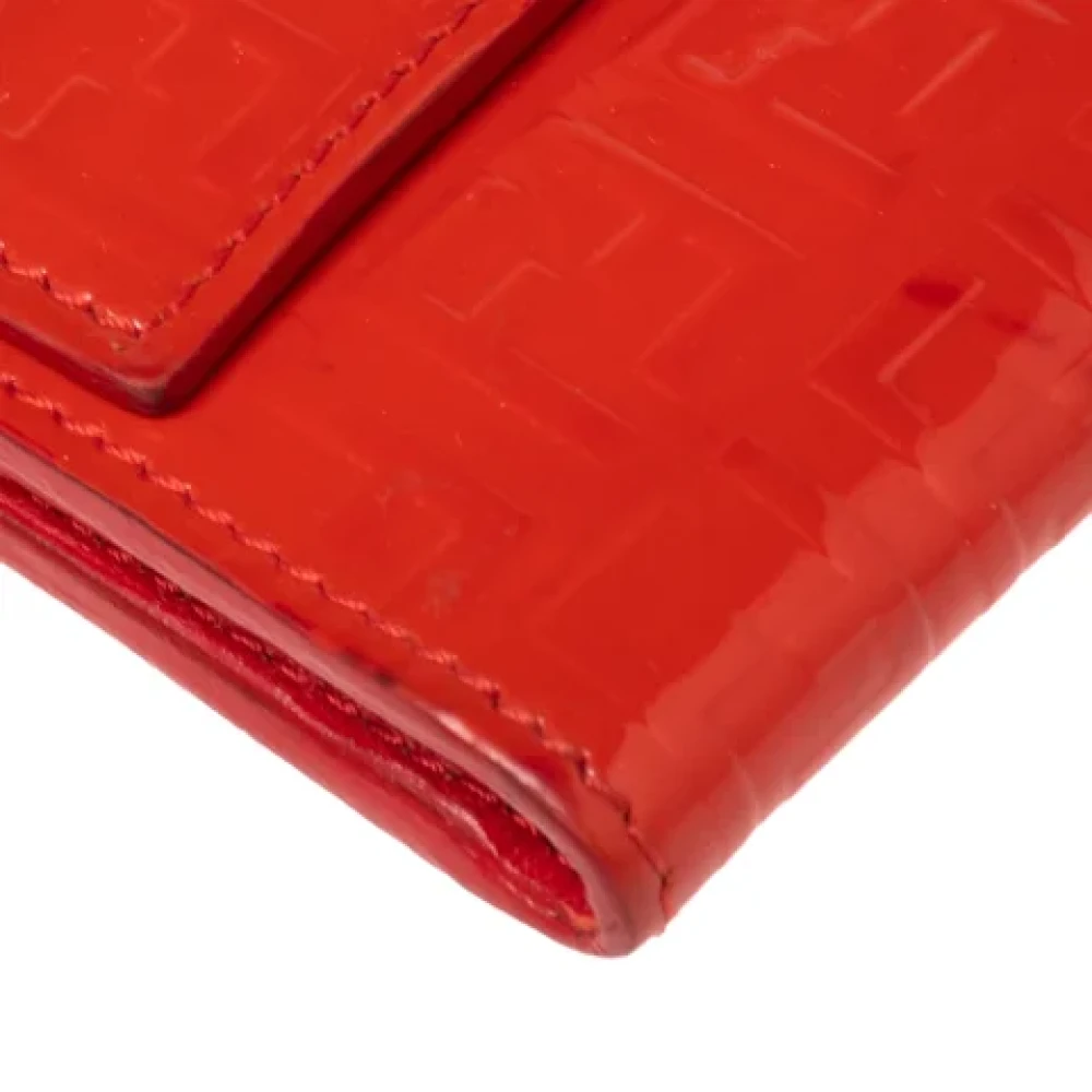 Fendi Vintage Pre-owned Leather wallets Orange Dames