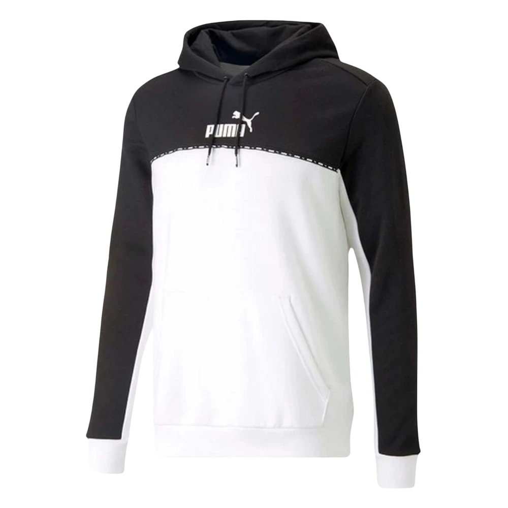 Puma ESS Block x Tape Hoodie White Heren