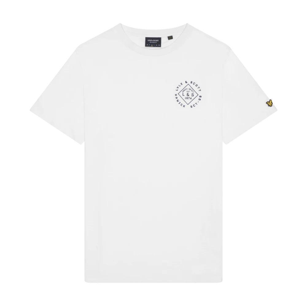 Lyle & Scott Stamp T-Shirt voor Mannen White Heren