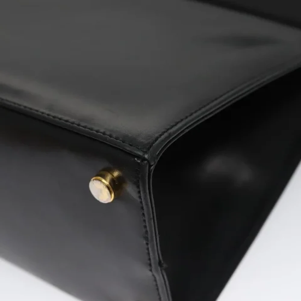 Salvatore Ferragamo Pre-owned Leather handbags Black Dames