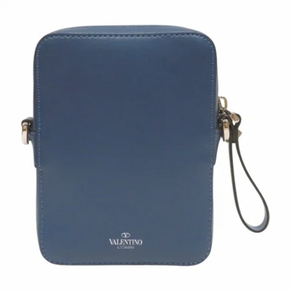 Valentino Vintage Pre-owned Leather shoulder-bags Blue Unisex