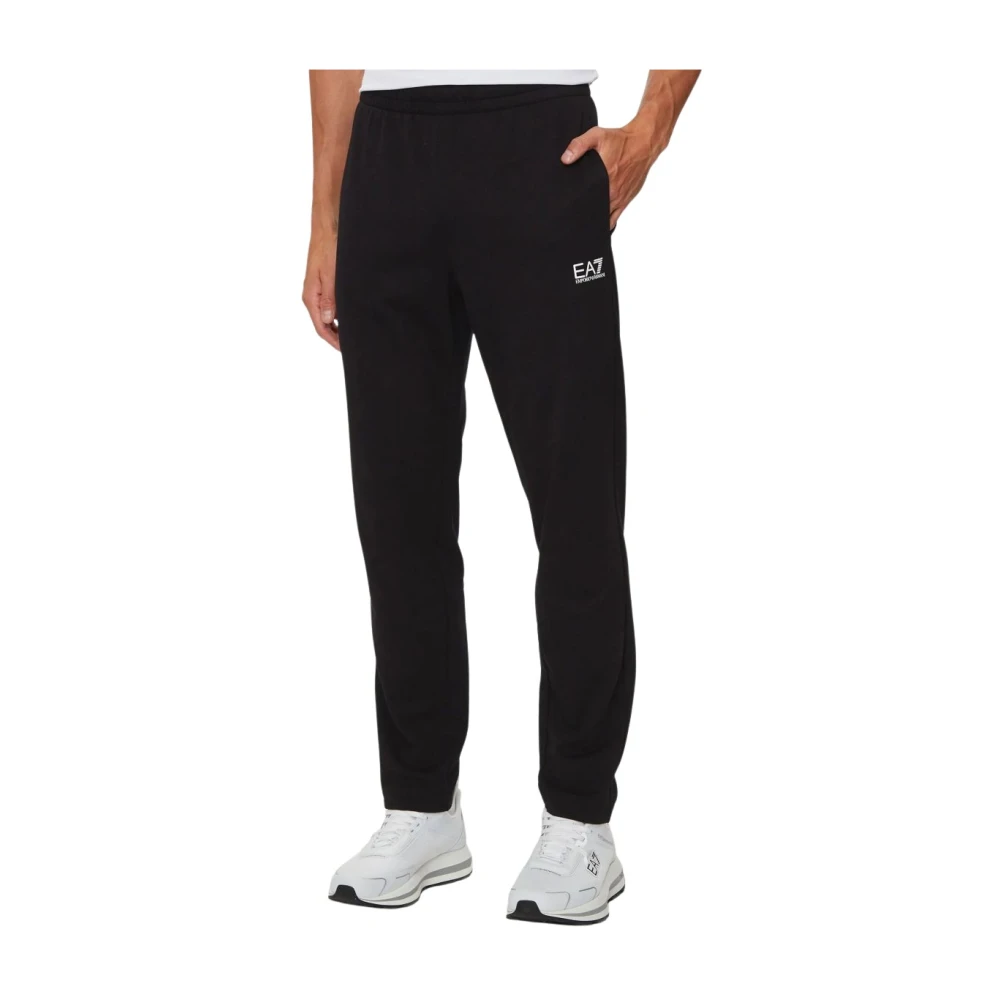 Emporio Armani Ea7 Herr Svart Byxor M, Bomull, Sweatpants