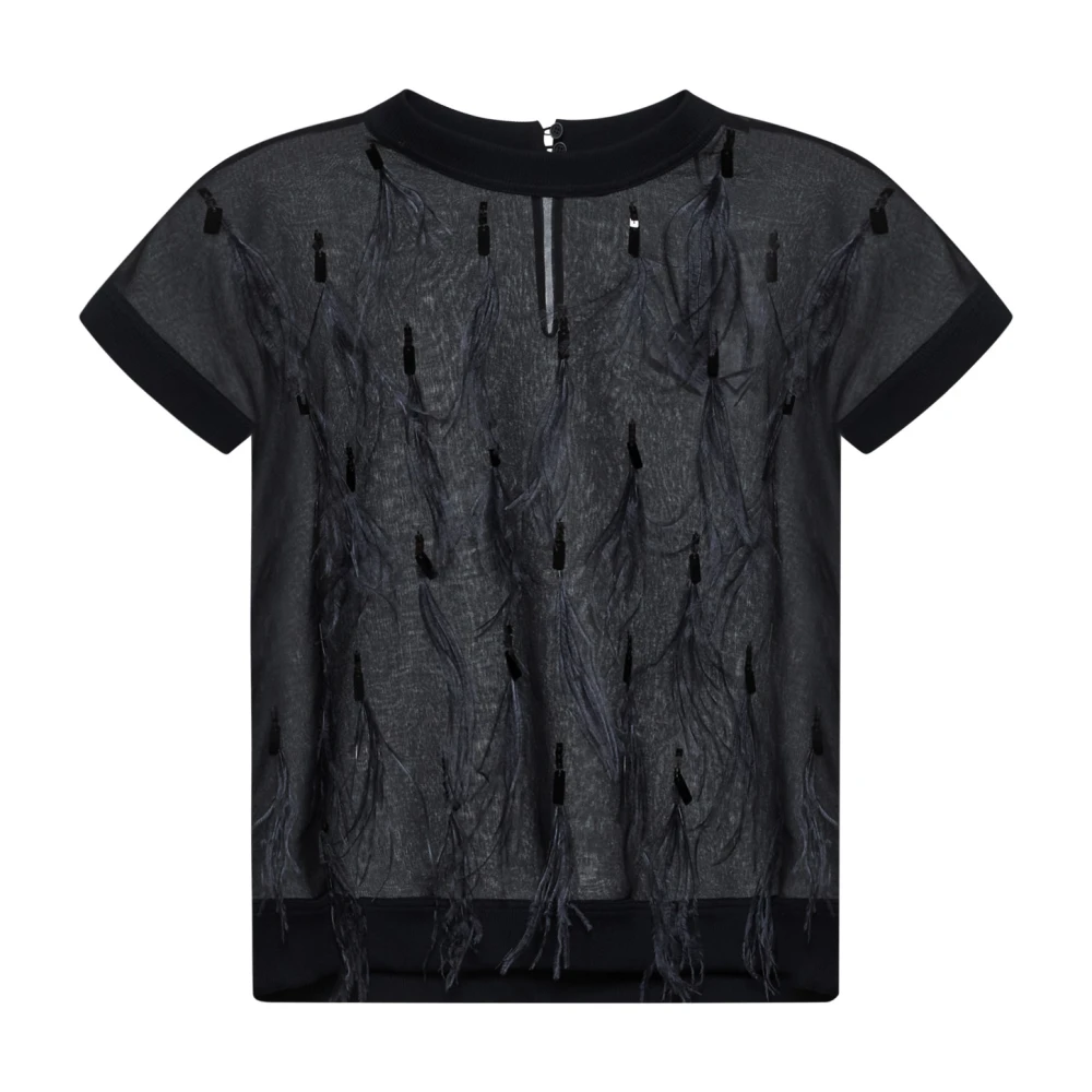 BRUNELLO CUCINELLI Zwarte Top voor Vrouwen Black Dames