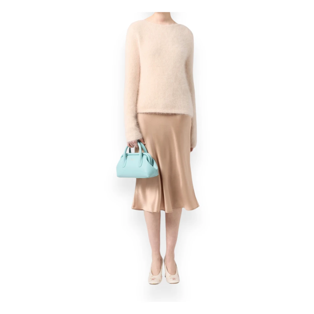 Blumarine V-Back Neck Sweater Beige Dames