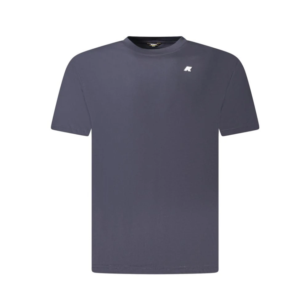 K-Way Mannelijk Blauw T-Shirt Met Korte Mouwen