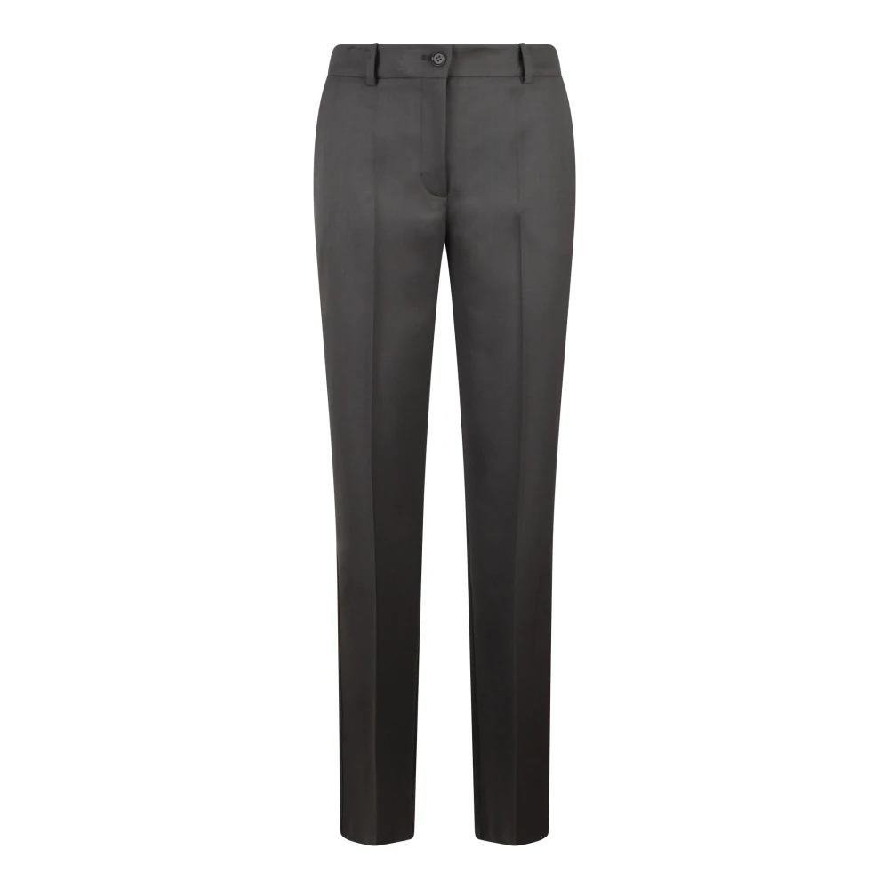 P.a.r.o.s.h. Liliuxy24 Wollen Broek Rechte Pijp Gray Dames