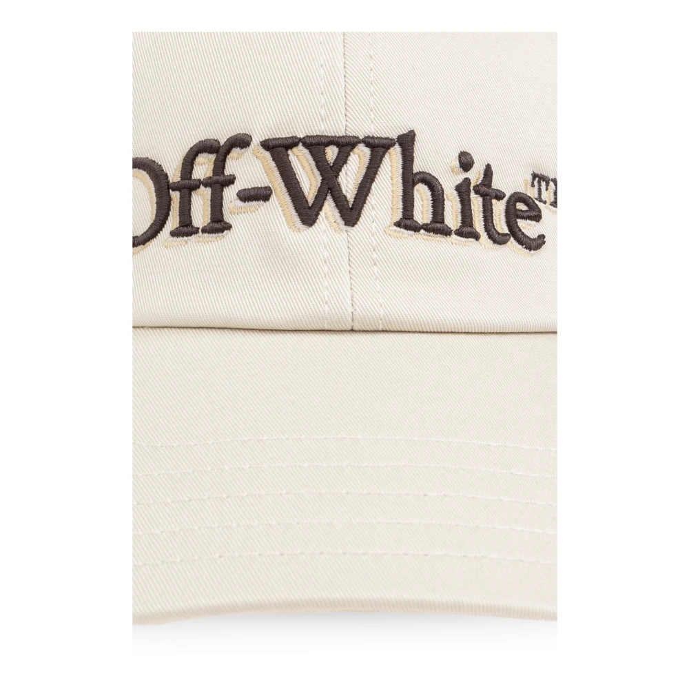 Off White Baseballpet Beige Heren