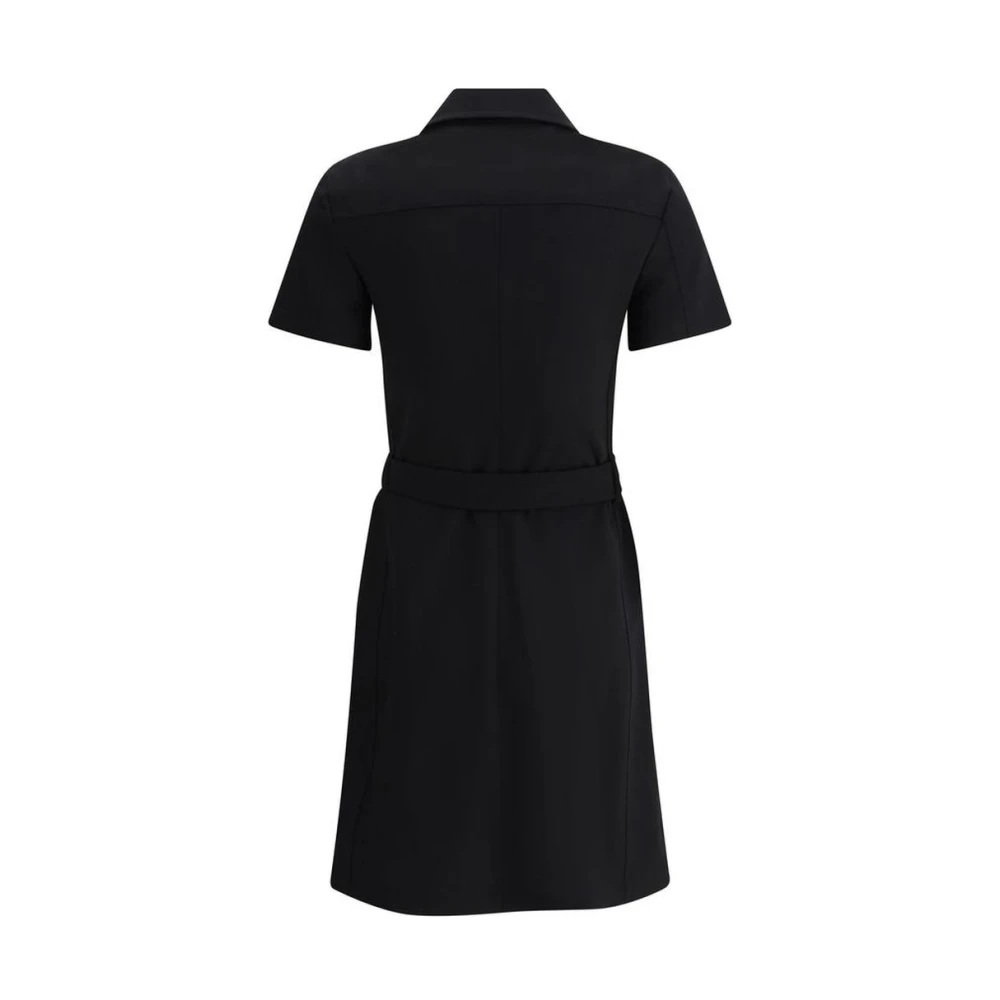 Burberry Elegante Midi Jurk Stijl Black Dames
