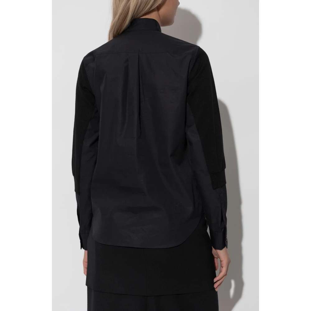 Comme des Garçons Shirt met cardigan motief Black Dames