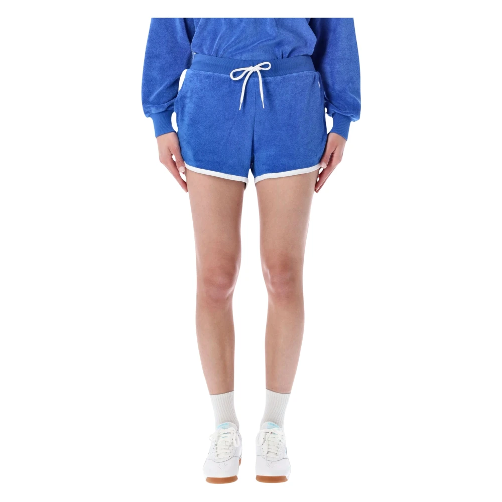 Polo Ralph Lauren Women's Blue Knit Standard Shorts - Short Shorts - S - Shorts