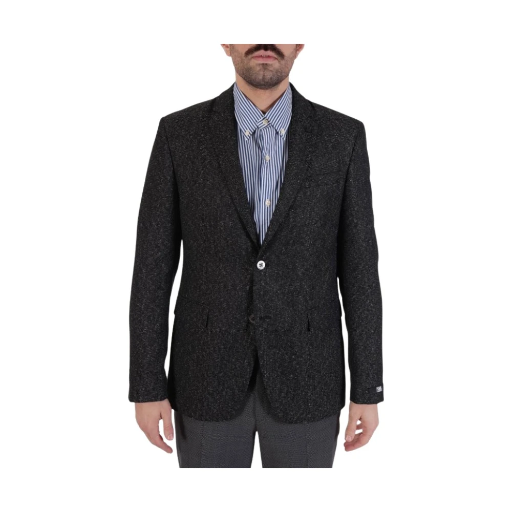 Karl Lagerfeld Black Gentle Jacket - Male - Blazers - L - Jackets