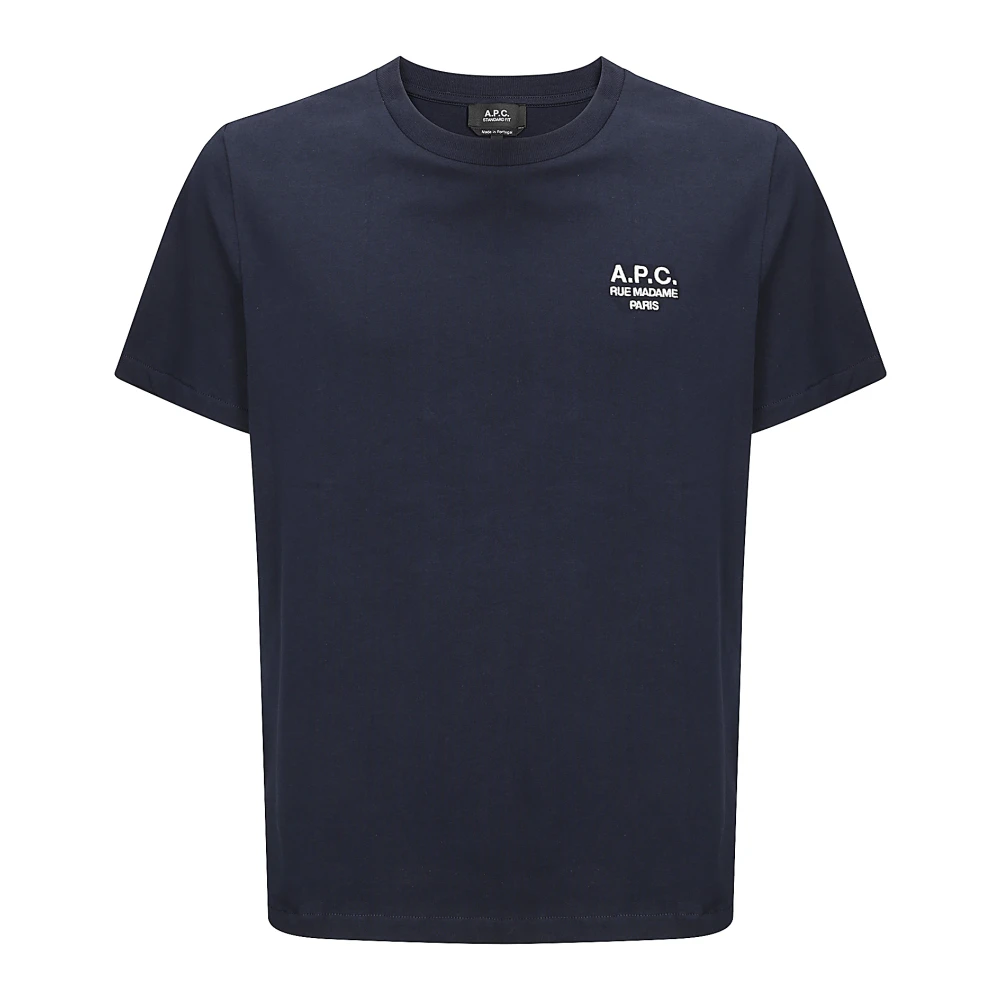 A.p.c. Standaard T-Shirt Rue Madame Blue Heren