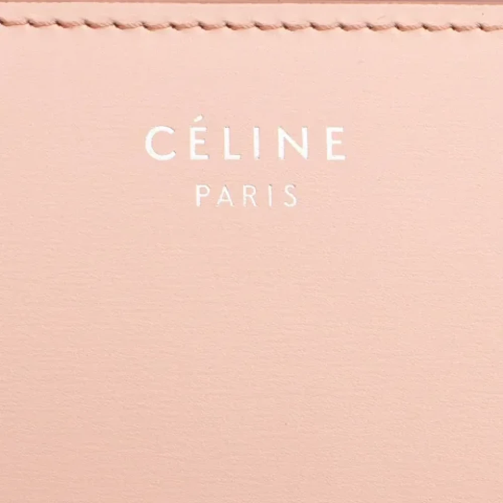Celine Vintage Pre-owned Leather celine-bags Pink Dames
