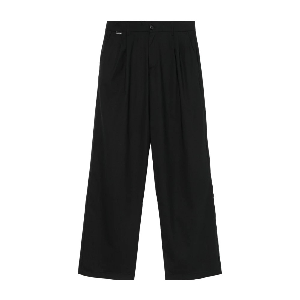 Family First Zwarte Broek met Voorknoopsluiting Black Heren