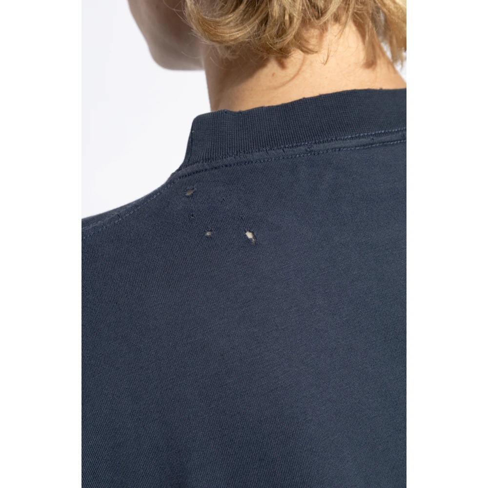 Balenciaga T-shirt met logo Blue Heren