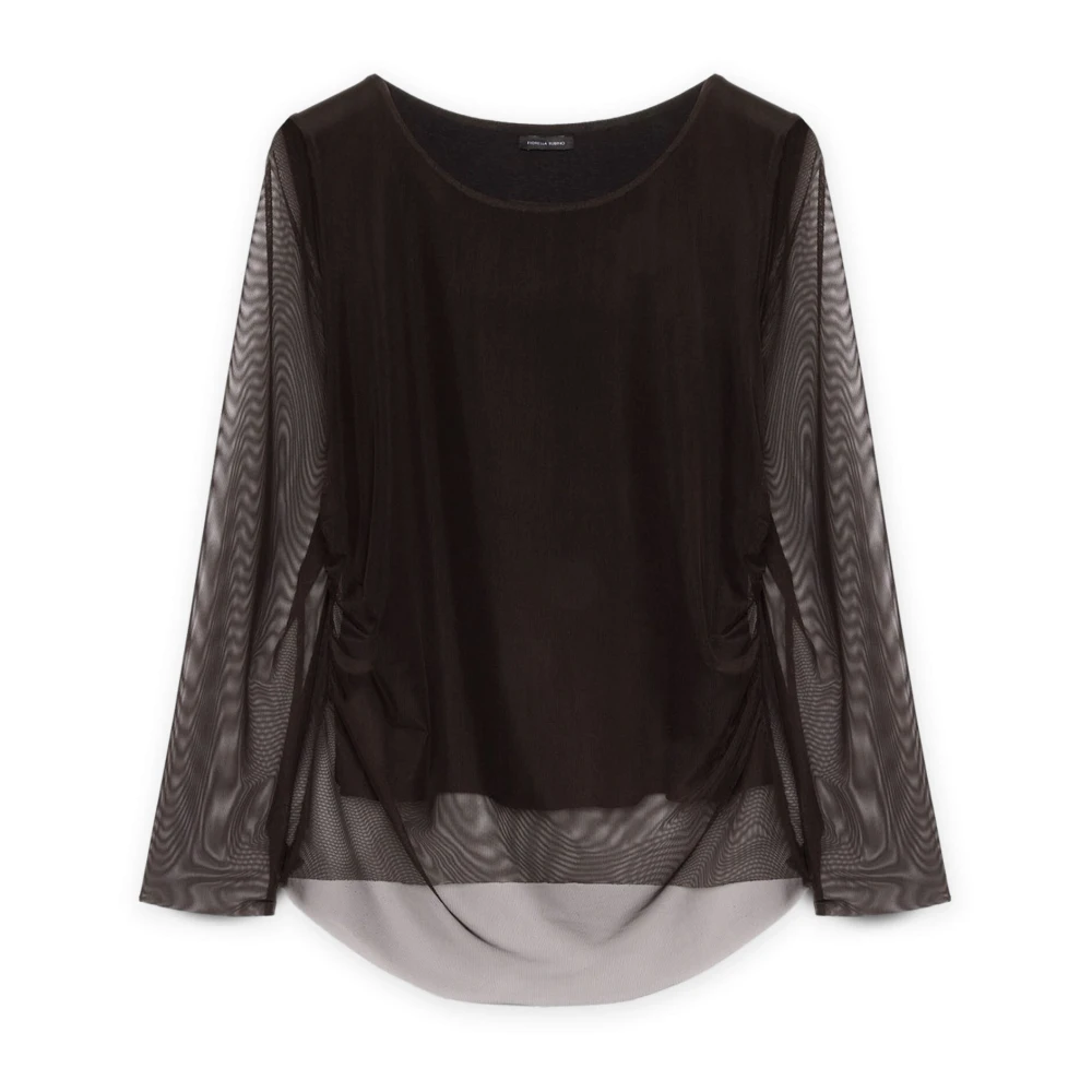Fiorella Rubino T-shirt gemaakt van tule Black Dames