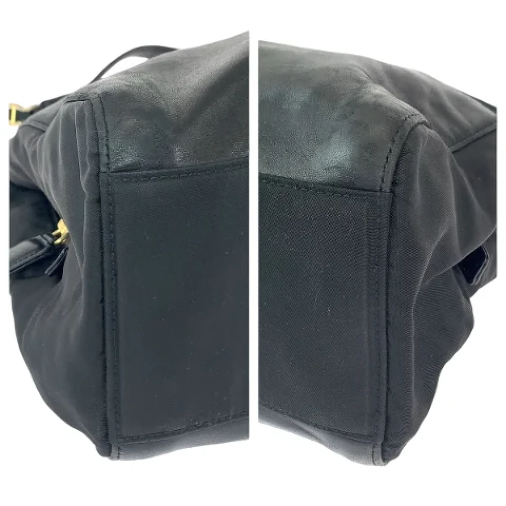 Prada Vintage Pre-owned Leather totes Black Dames