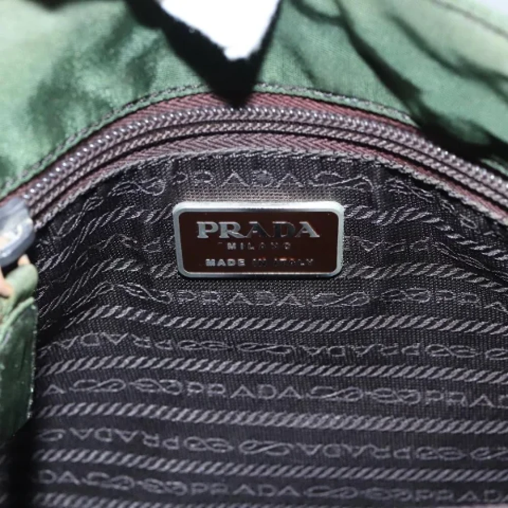 Prada Vintage Pre-owned Fabric prada-bags Green Dames