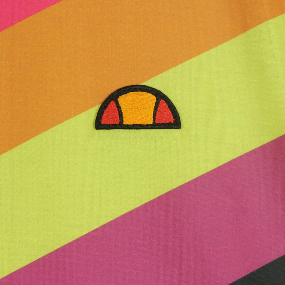 Ellesse Zwarte Cropped T-shirt voor Vrouwen Multicolor Dames