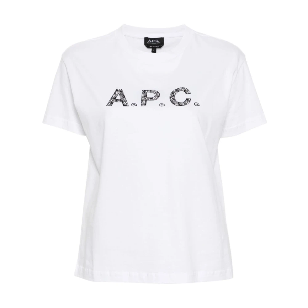 A.p.c. Chelsea Tag T-Shirt White, Dam