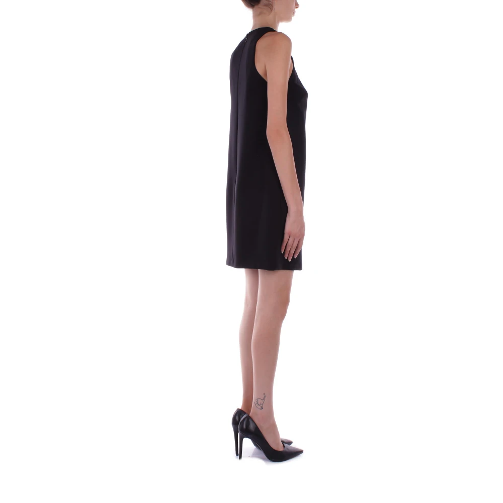 Elisabetta Franchi Zwarte jurk met ritssluiting Black Dames