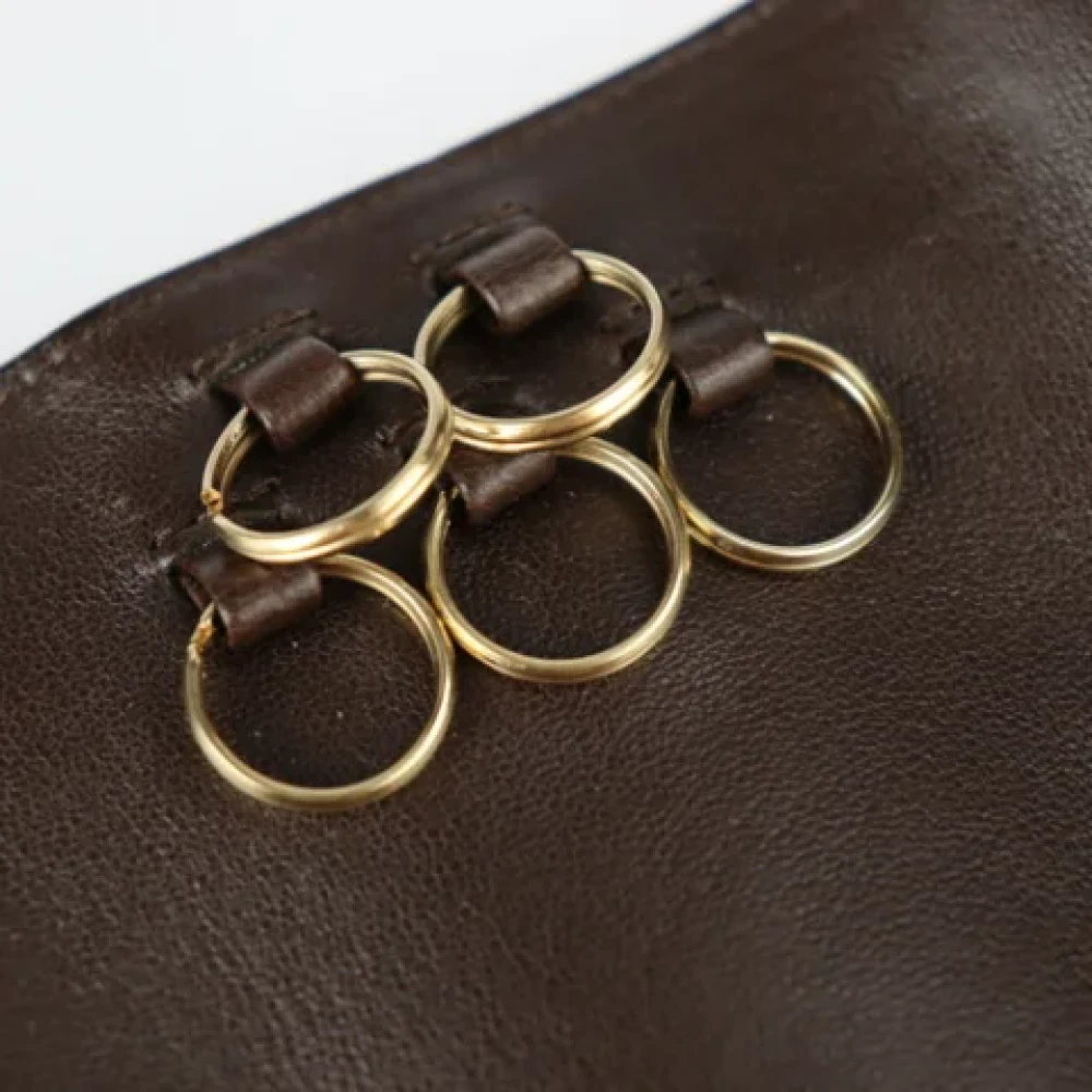 Bottega Veneta Vintage Pre-owned Leather key-holders Brown Dames