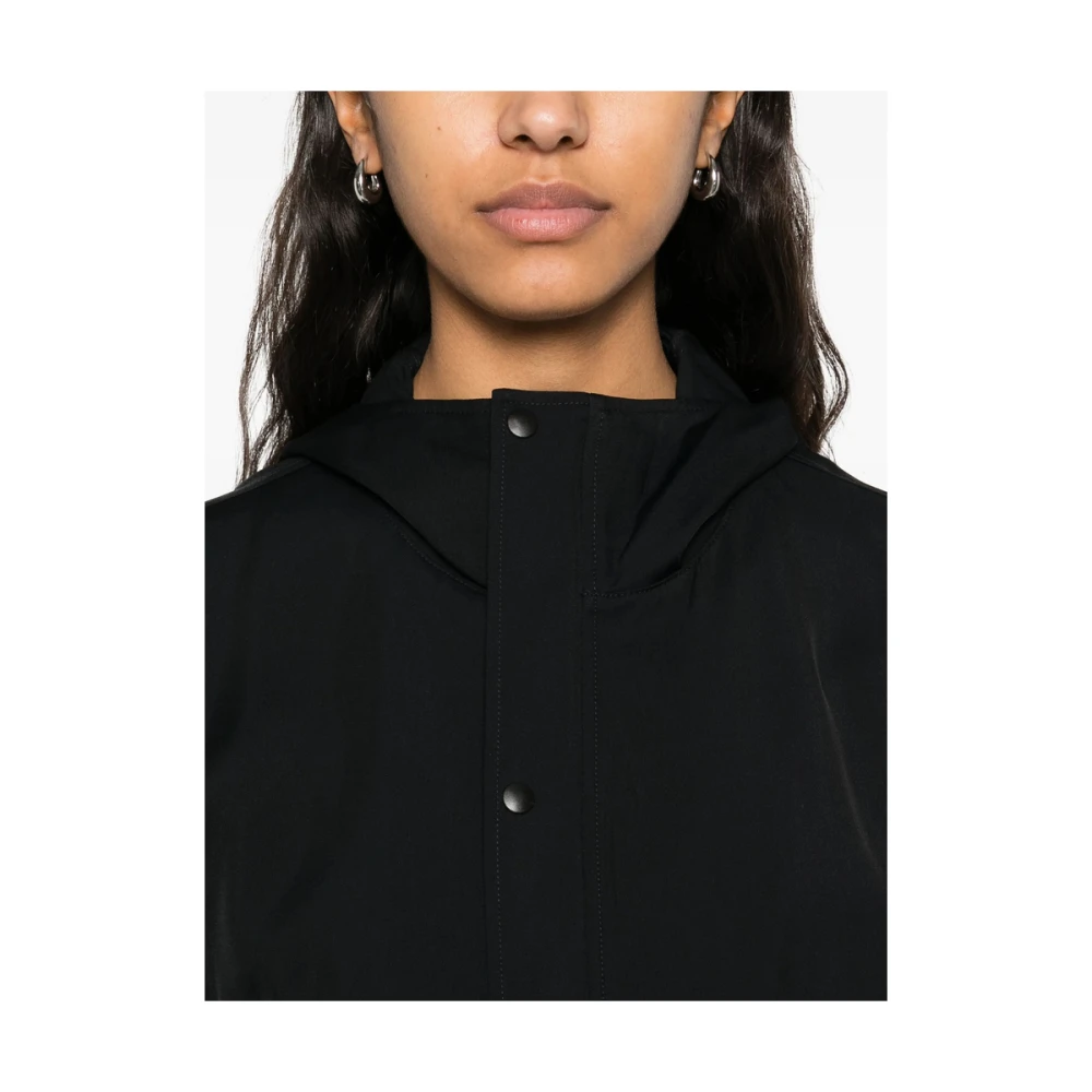 Y-3 Zwarte Hoodie met Rits Black Dames