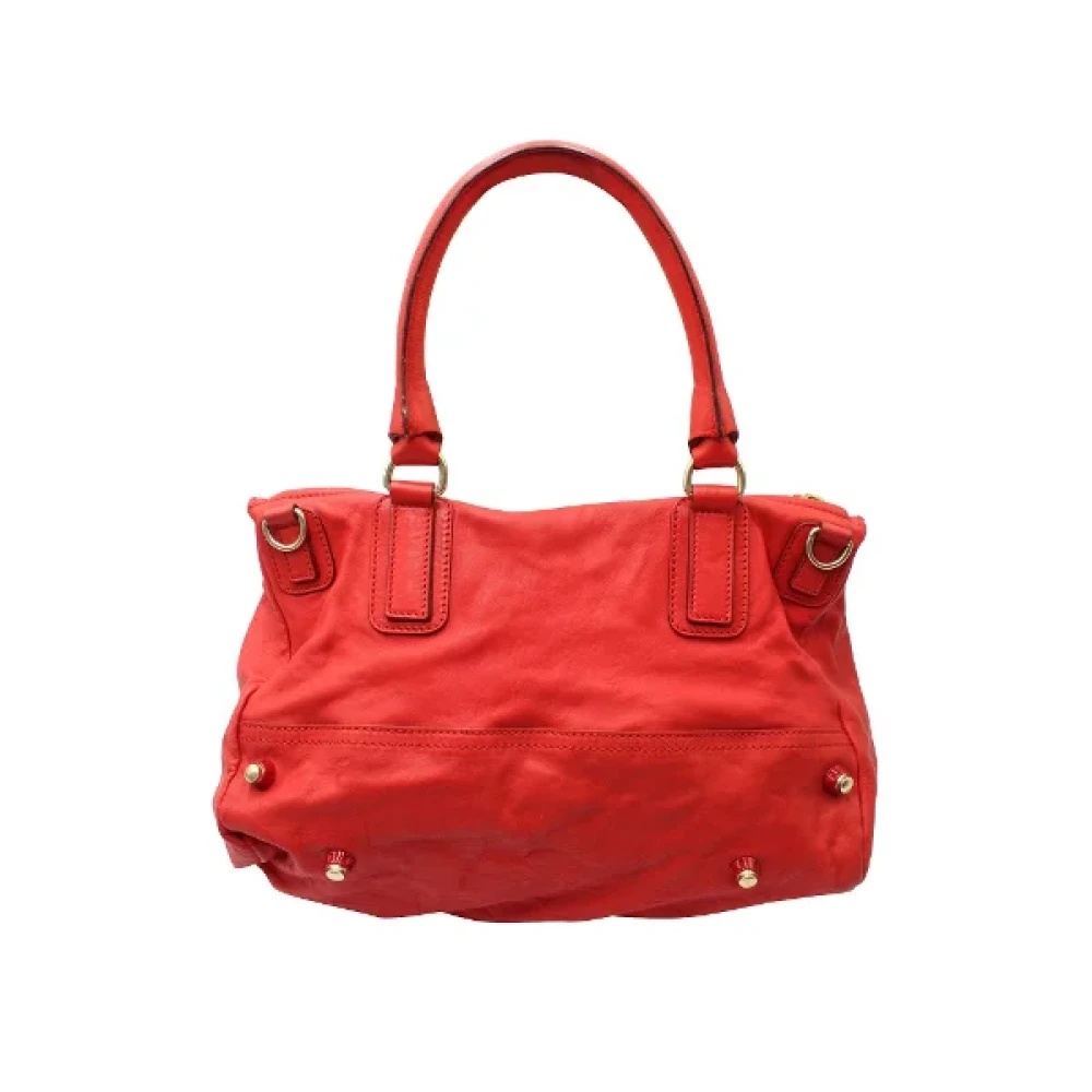 Givenchy Pre-owned Leather handbags Red Dames