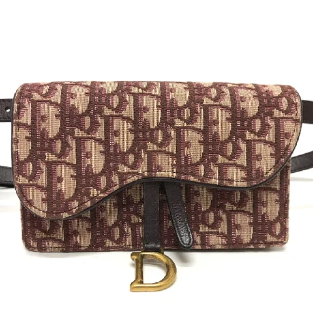 Dior Vintage Pre-owned Fabric dior-bags Brown Dames