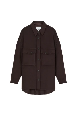 Spread Collar Button-Front Sweater