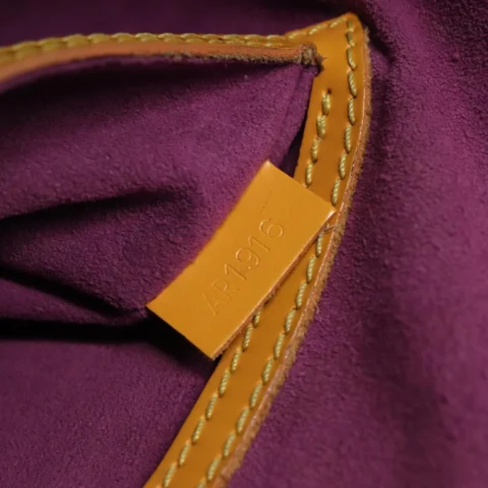 Louis Vuitton Vintage Pre-owned Leather handbags Yellow Dames