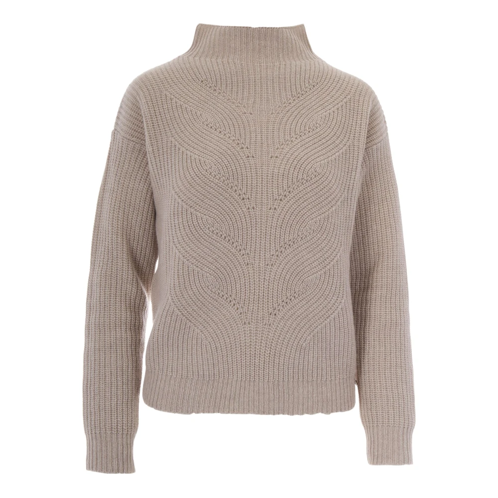 Herno Maglia In Lana Chantilly - Female - Turtlenecks - Beige - M - Knitwear