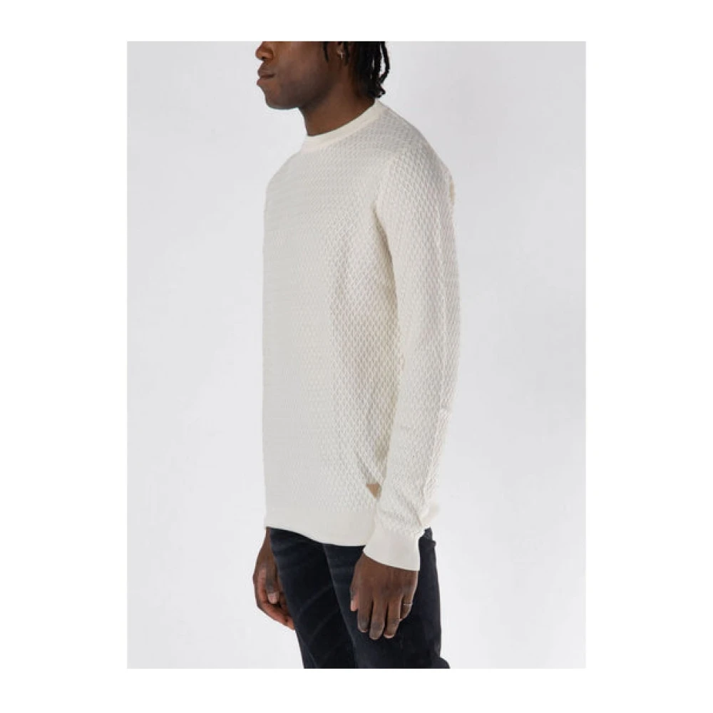 Guess Casual Pullover Regular Fit White Heren