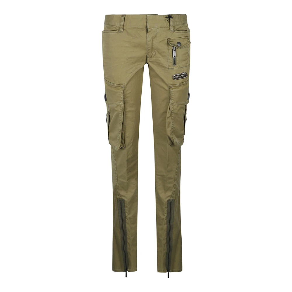 Dsquared2 Slim-fit Trousers Green Dames