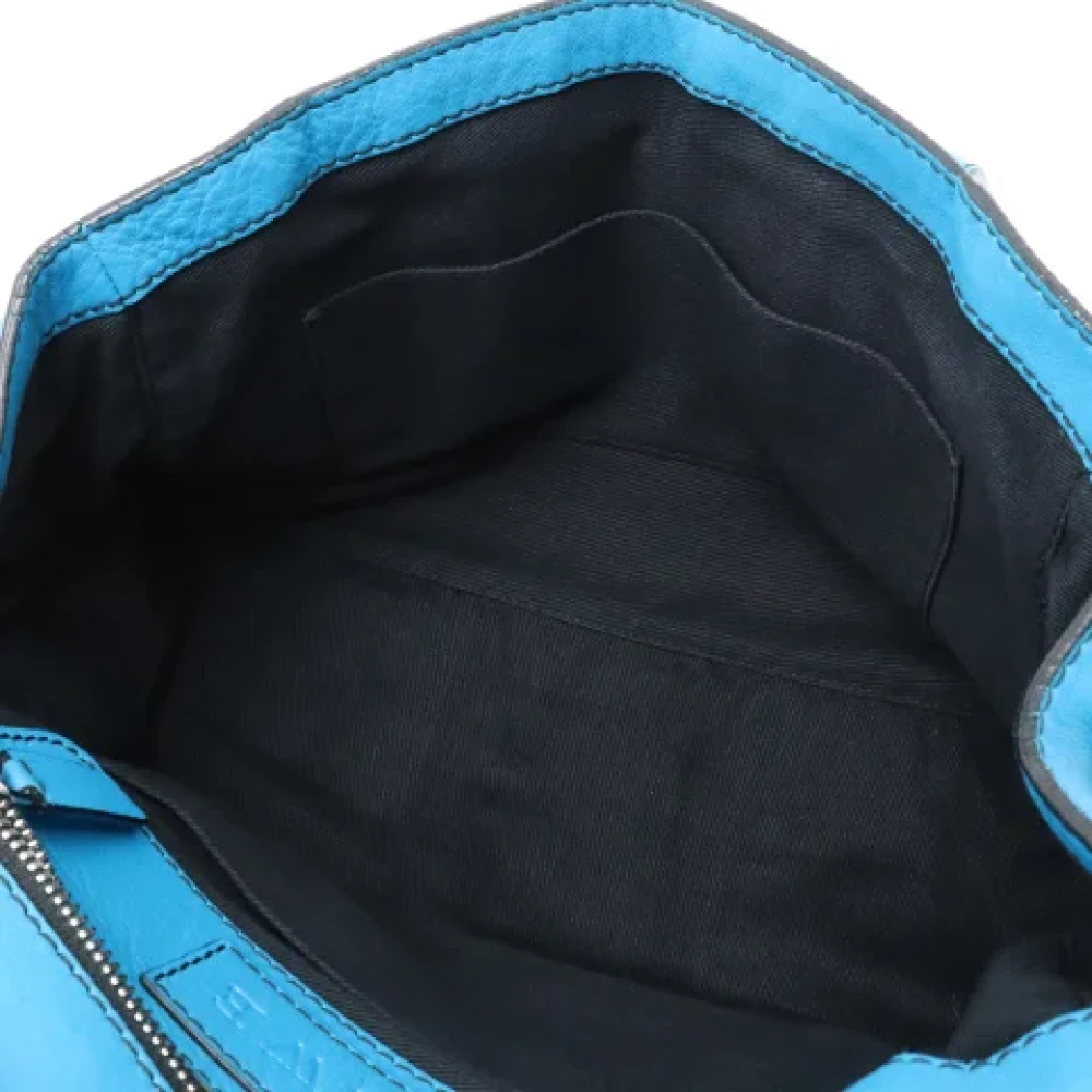 Loewe Pre-owned Leather handbags Blue Dames