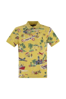 Graphic Print Polo Shirt