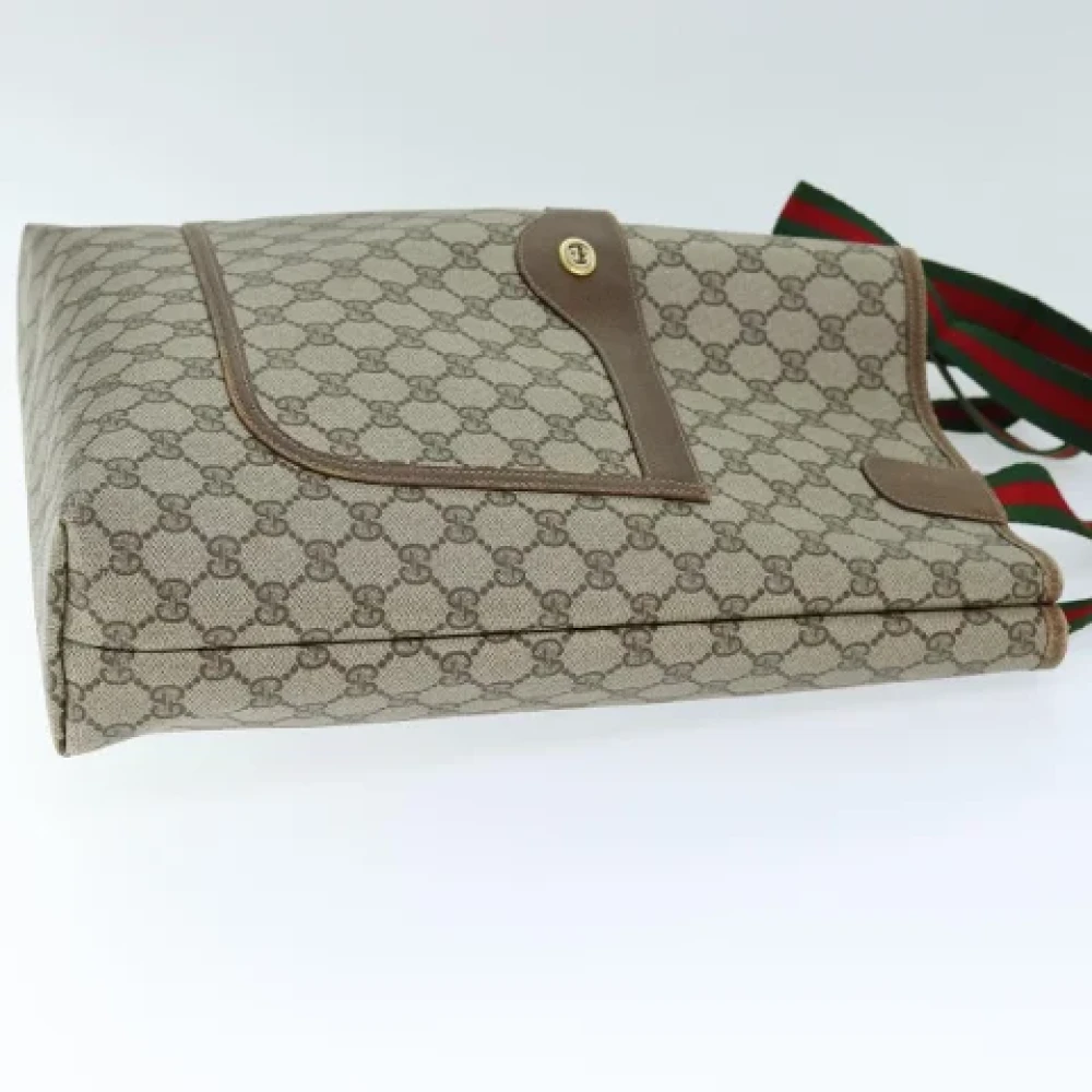 Gucci Vintage Pre-owned Leather totes Beige Dames