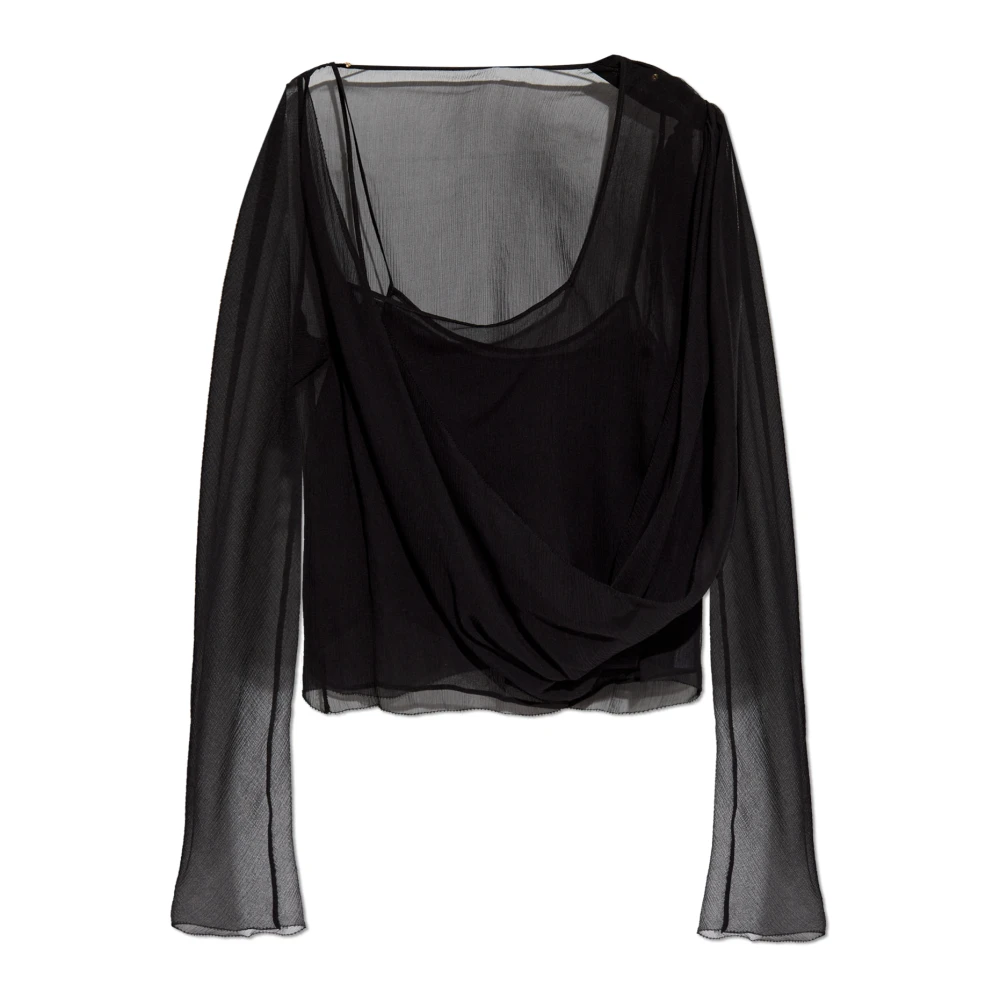 Cult Gaia Top Adi Black Dames