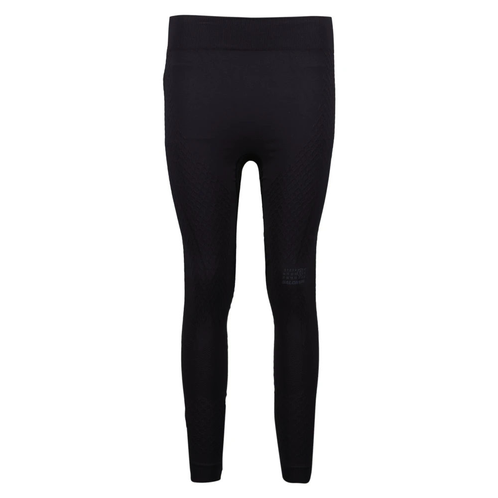 MM6 Maison Margiela Zwarte Legging Samenwerking Salomon 2024 Collectie Black Dames