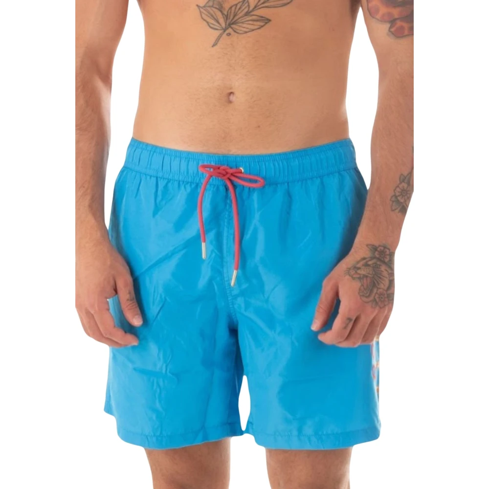 Just Cavalli Mannen Logo Kostuum Blue Heren