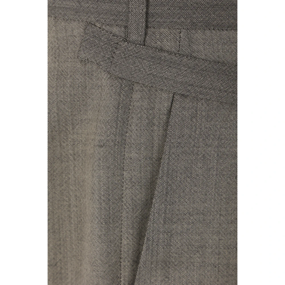 Magliano Grijze wollen shorts met riemlussen Gray Heren