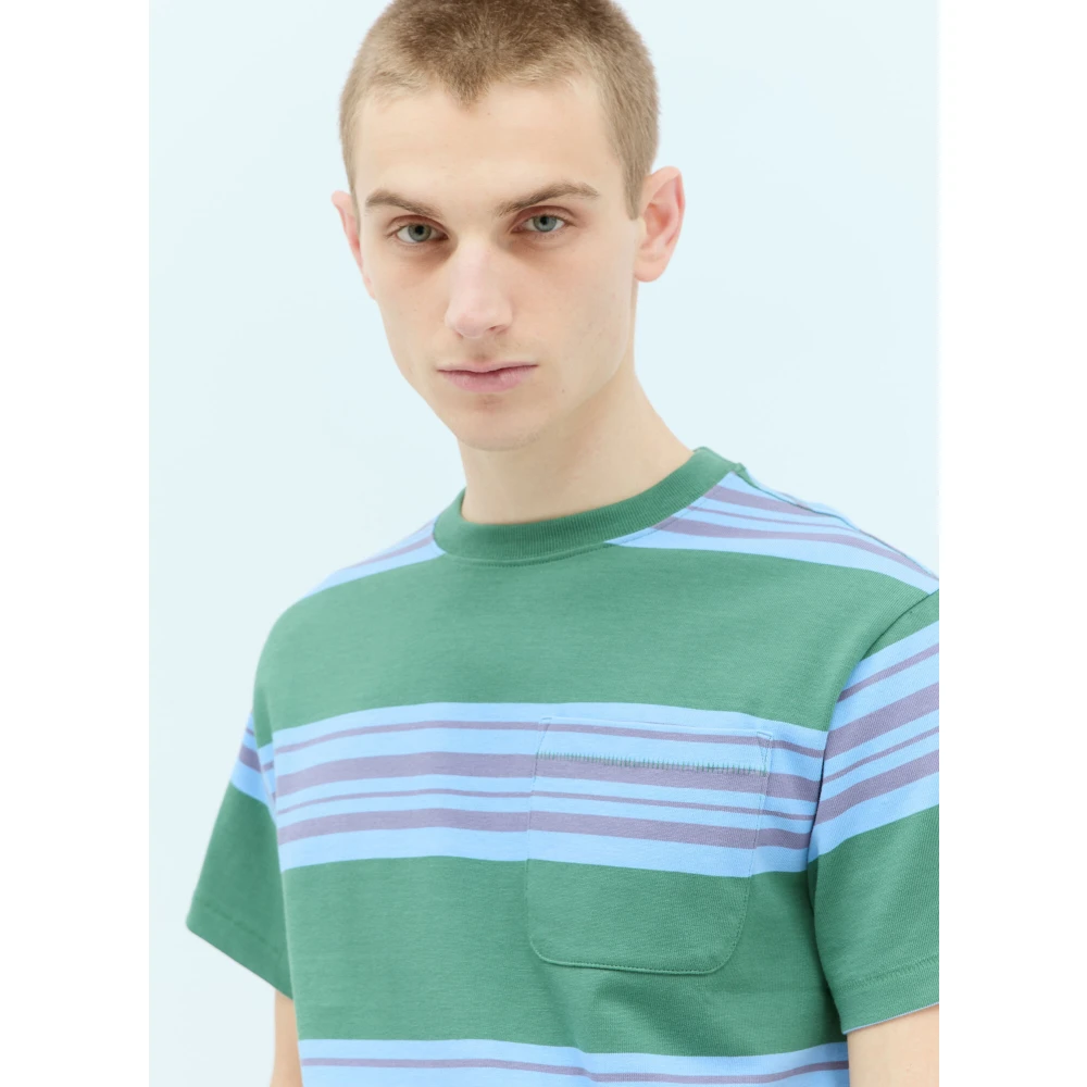 Brain Dead Gestreept Zak T-shirt Multicolor Heren