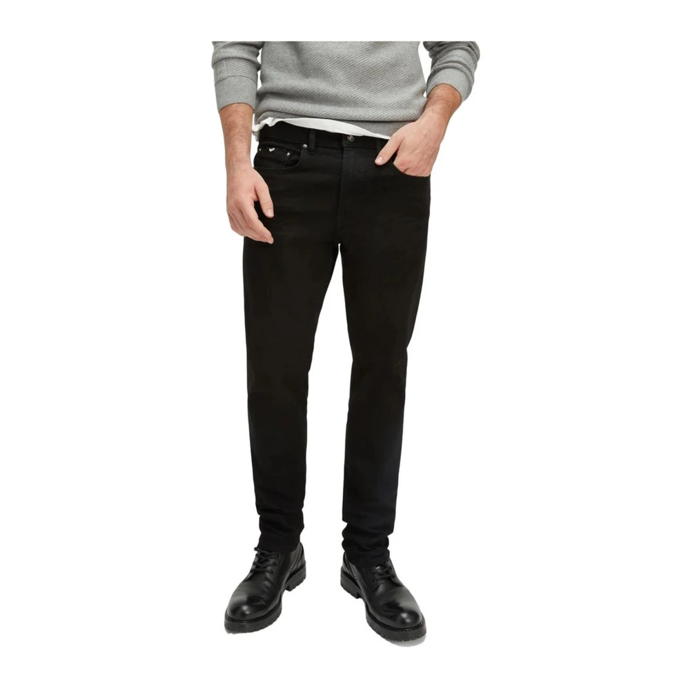 GAS Slim Fit Katoen Stretch Jeans Collectie Black Heren