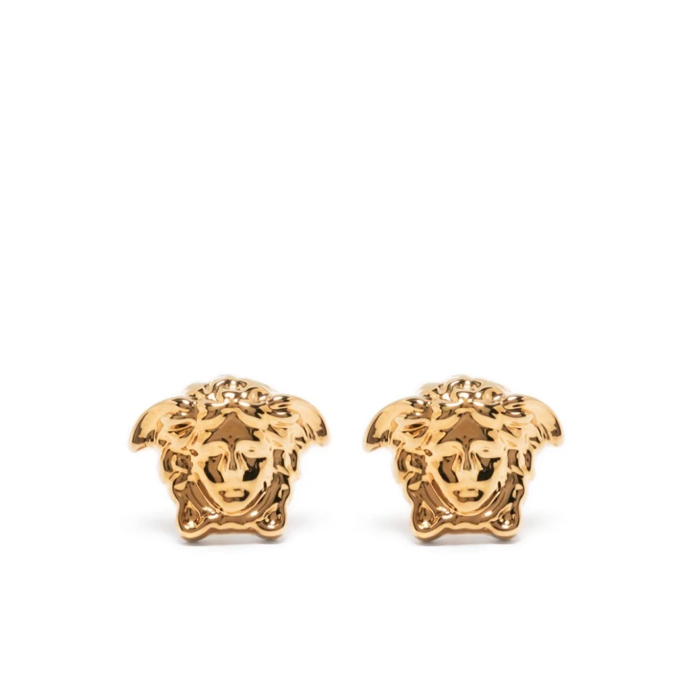 Versace Vrouw Geel Accessoires Dames, One Size, Gouden Metalen Oorbellen